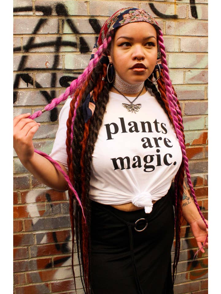 Plants Are Magic Shirt on white for wholesale on Faire