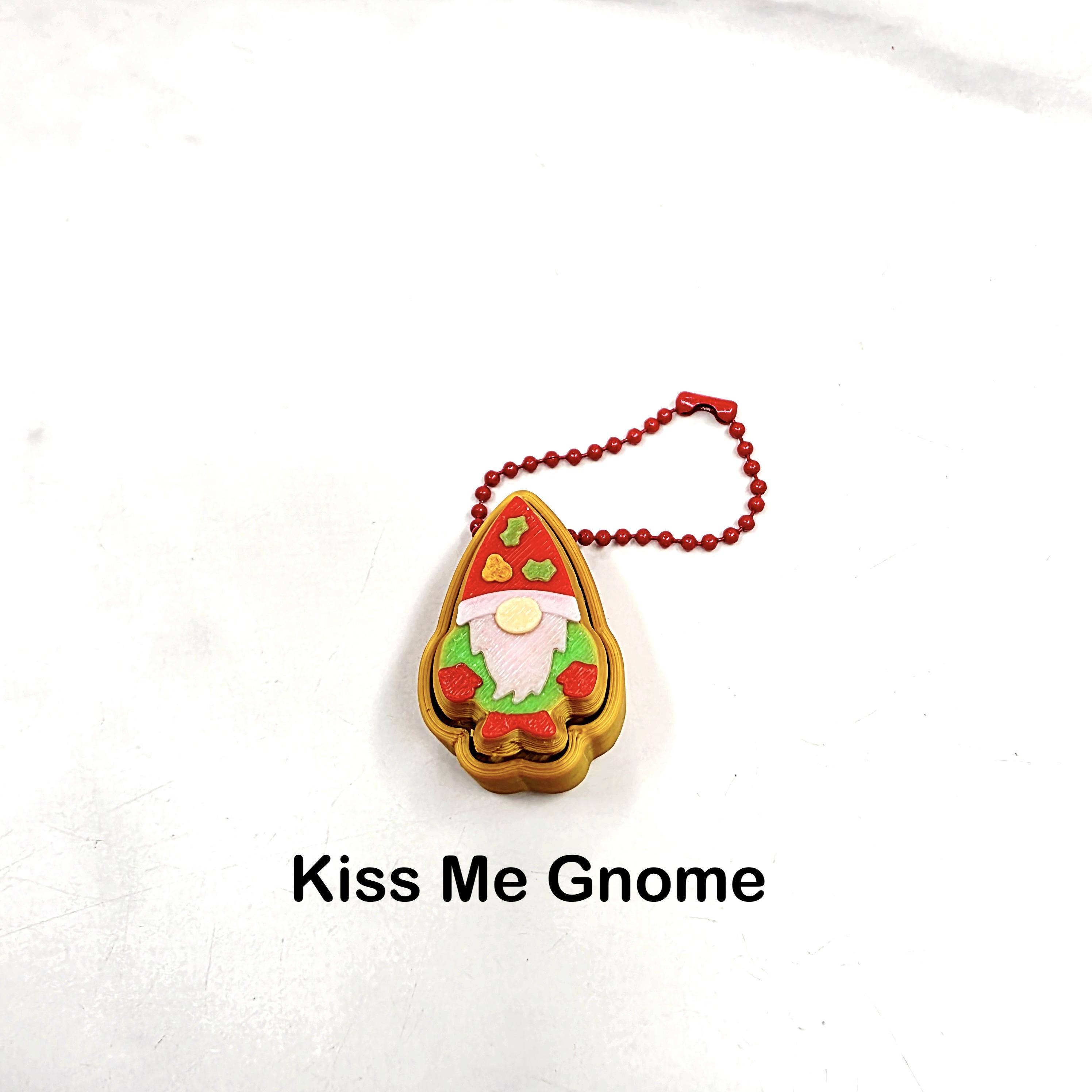 Agape Designs 3D - Wholesale Keychain - Unisex - 3D Printed Christmas Gnome Fidget Clicker Keychains5