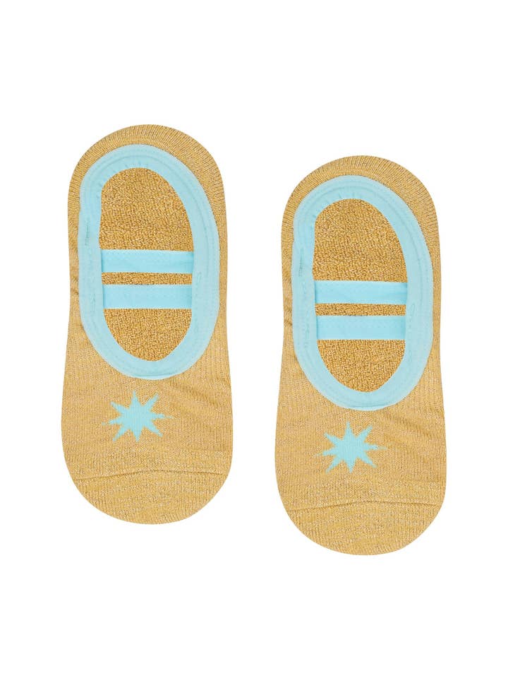 MoveActive - Wholesale Socks - Women's - Ballet Non Slip Grip Socks - Aurora Gold