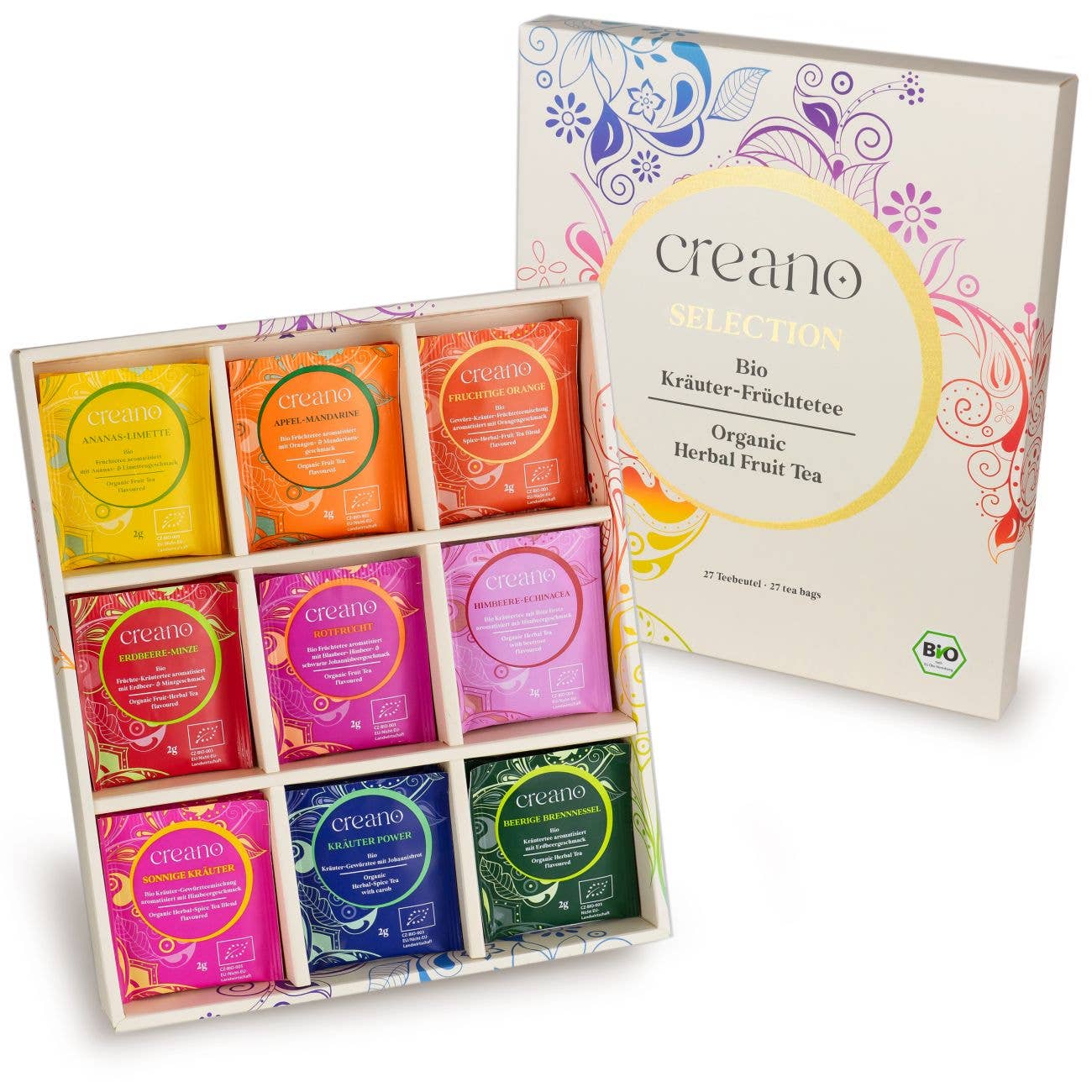 Creano - Wholesale Loose Tea - Organic tea blend 27er gift set 54g6