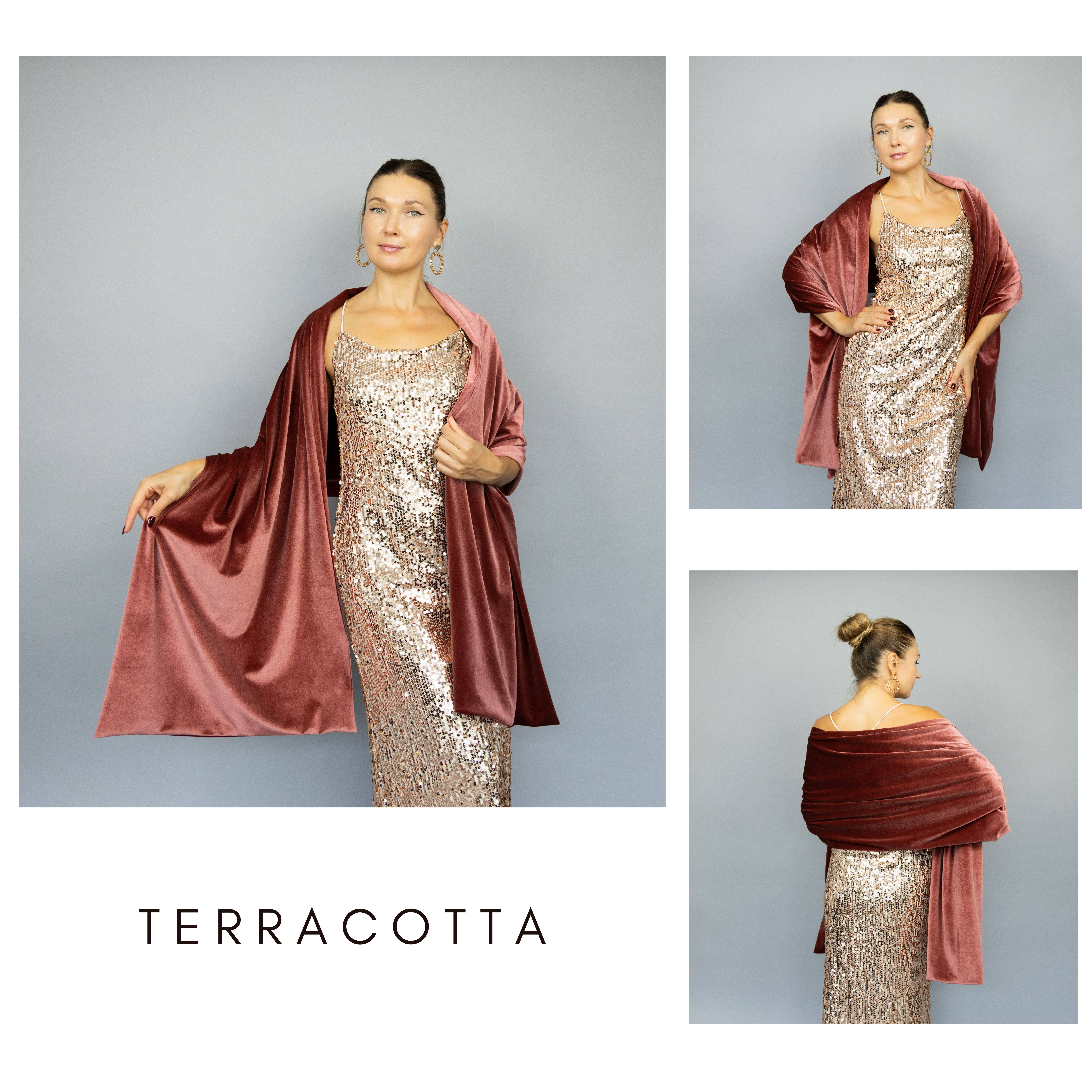 BridalSpain - Wholesale Wrap - Women's - Brown Velvet Wrap Shawl Bolero for Winter Weddings and Gifts2