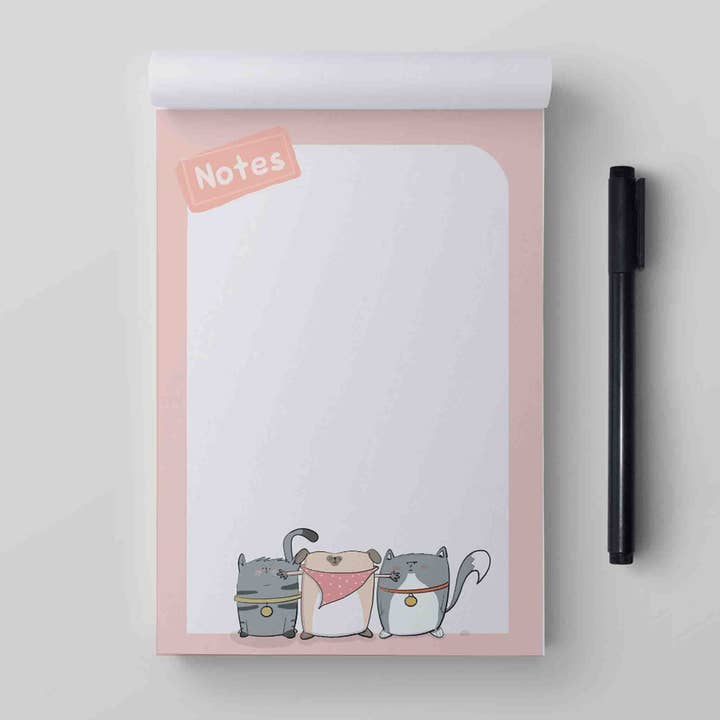 Adorable and Cute Pet Themed Note Pad for wholesale by Richard Darani