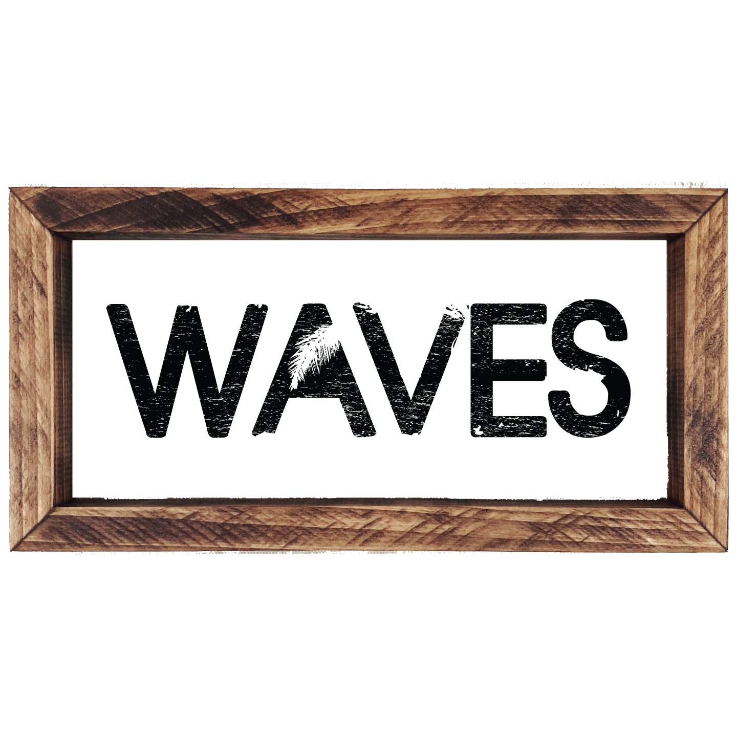 Southern Mesa Trading Co. - Wholesale Sign - Waves Mini Wood Wall Art  (More Colors)0