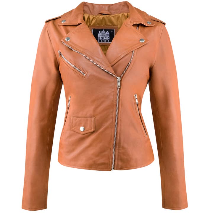 Urban 5884 Amsterdam | Leather jackets – wholesale Motorcykeljacka - Dam – Urban 5884 Amy svart damer jacka lamm hud