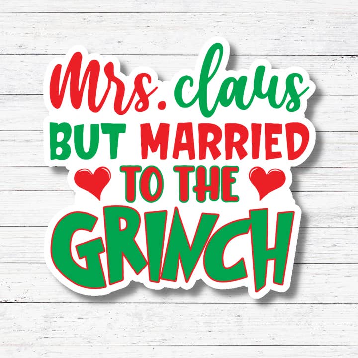 Oily Graphic Creations - Wholesale Sticker - Married the Grinch-The Grinch Sticker/Magnet1