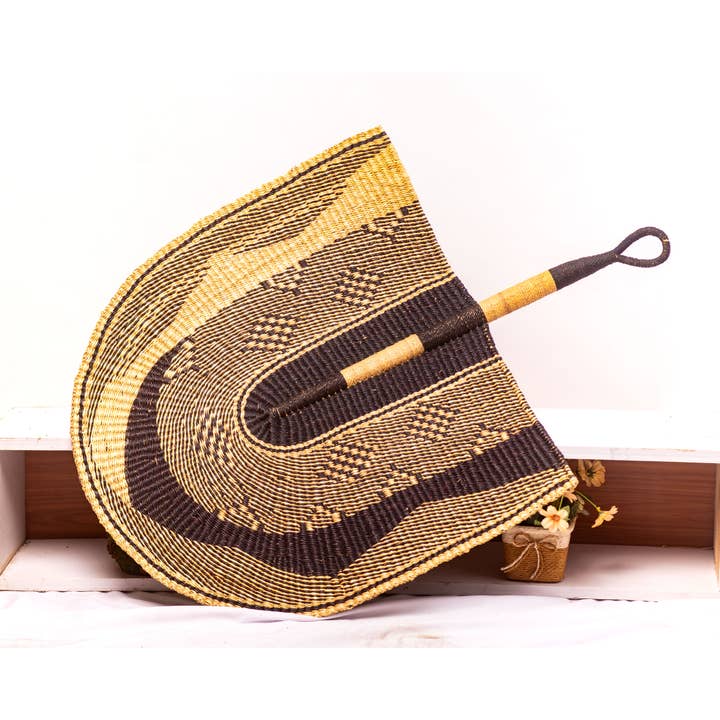Woven Fan for wholesale by HERITAGE BASKETS