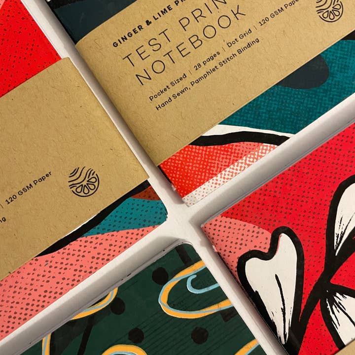 Ginger & Lime Print Shop LLC - Wholesale Notebook - Test Print Pocket Notebook