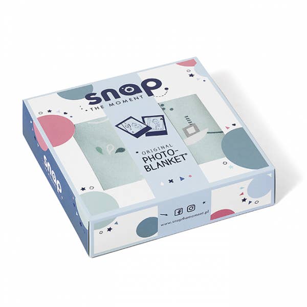 Snap The Moment – wholesale Bedding blanket – Kids & Baby – ORIGINAL PHOTO-BLANKET Aqua marine