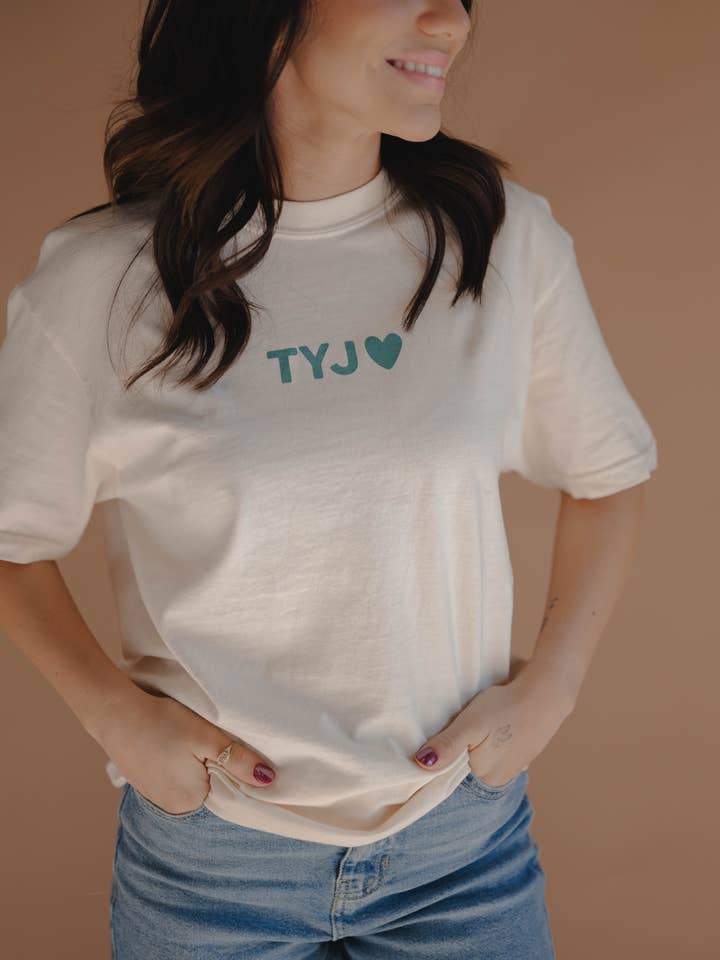 Thank You Jesus Tee - Ivory | Women's Christian Tee for wholesale by Dear Heart