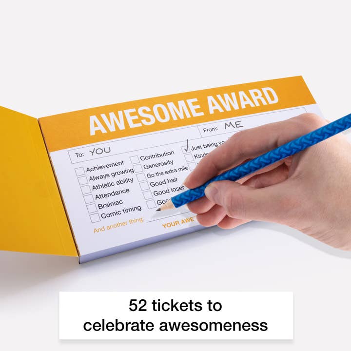 Cupidly - Wholesale Book - Adult - Little Ticket Book Of Awesome | Fun Recognition Cards
