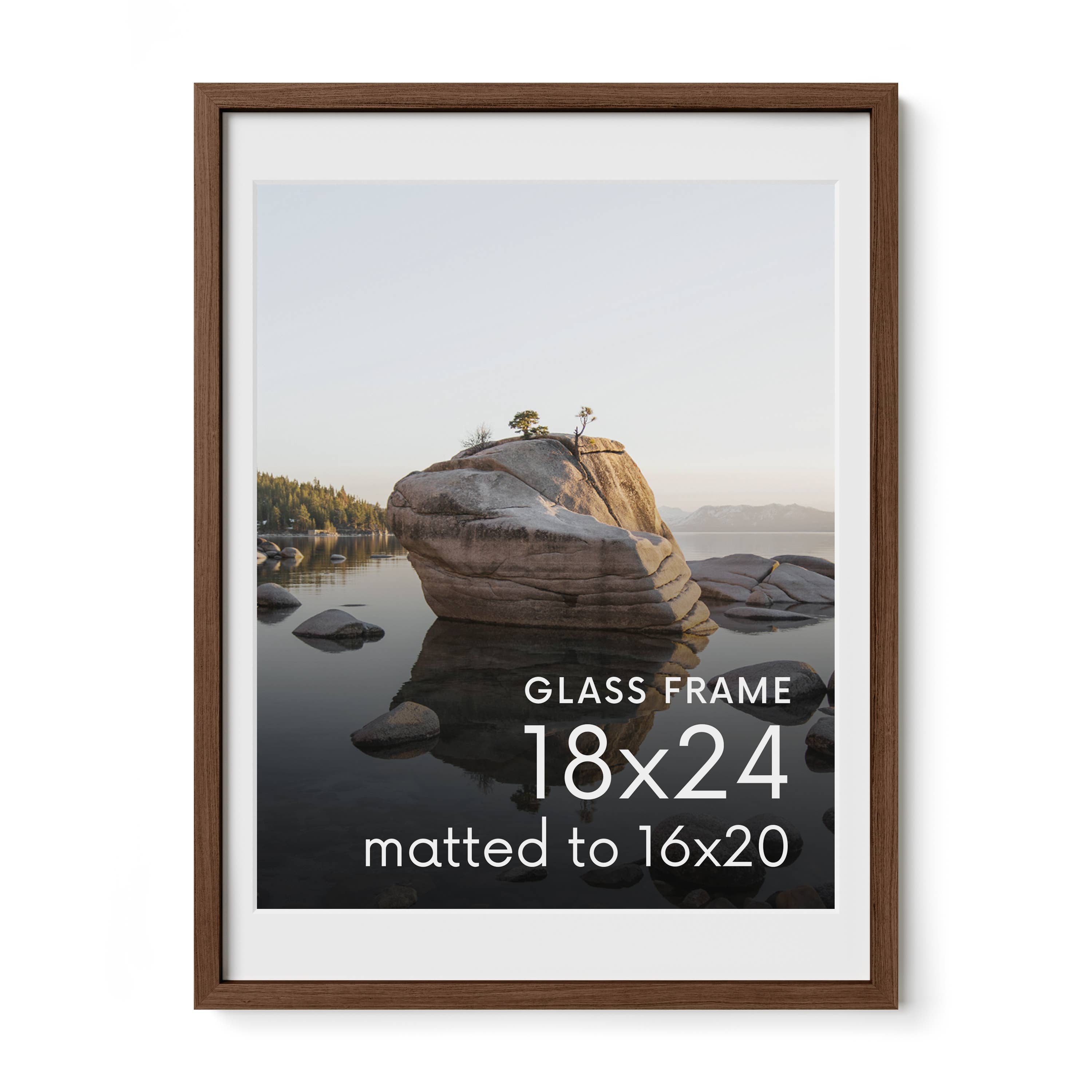 Haus and Hues - Wholesale Picture Frame - Walnut Oak Frame with Glass16