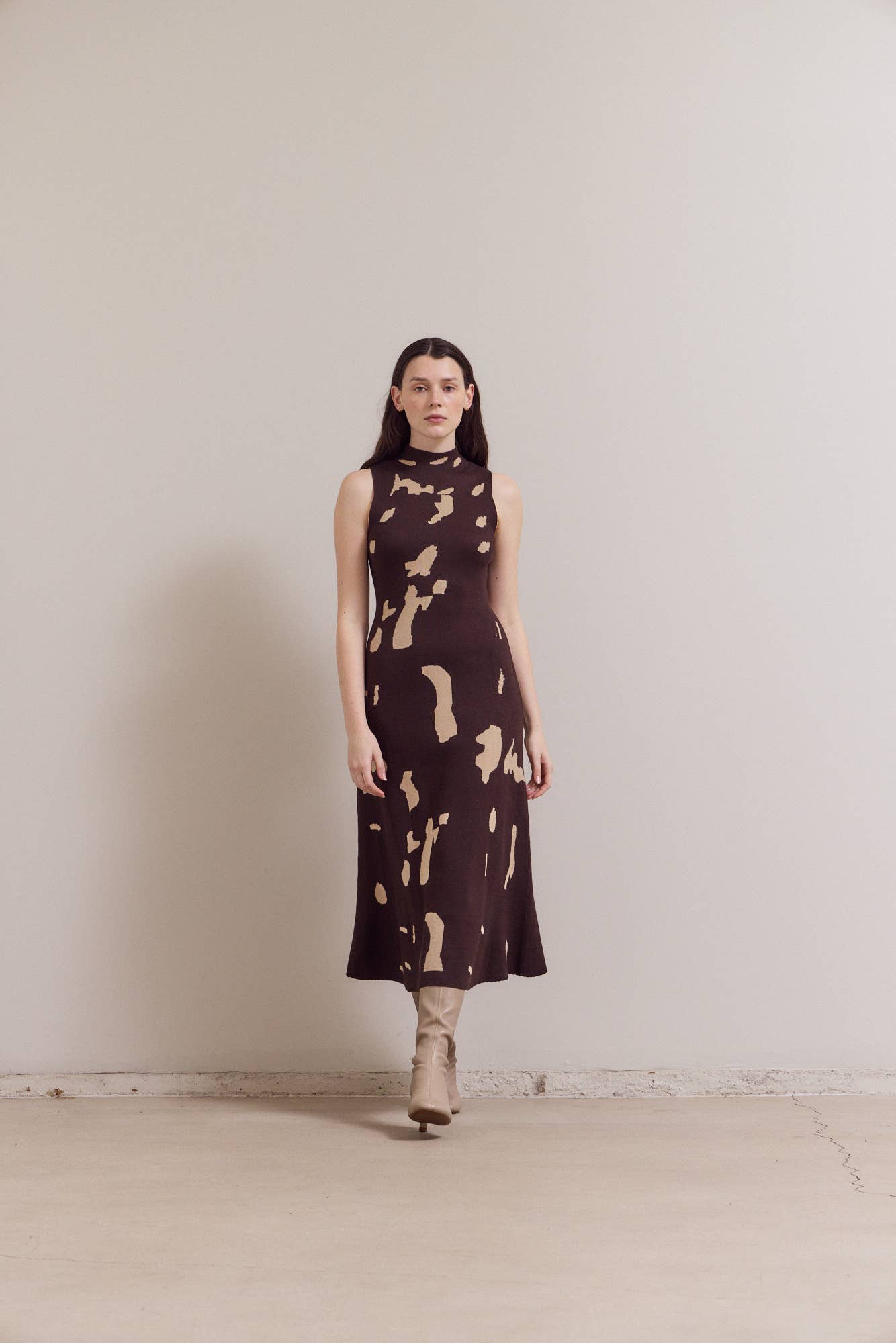 Grade & Gather – wholesale Dress – Women's – 61194 - FITTED KNIT MAXI DRESS1