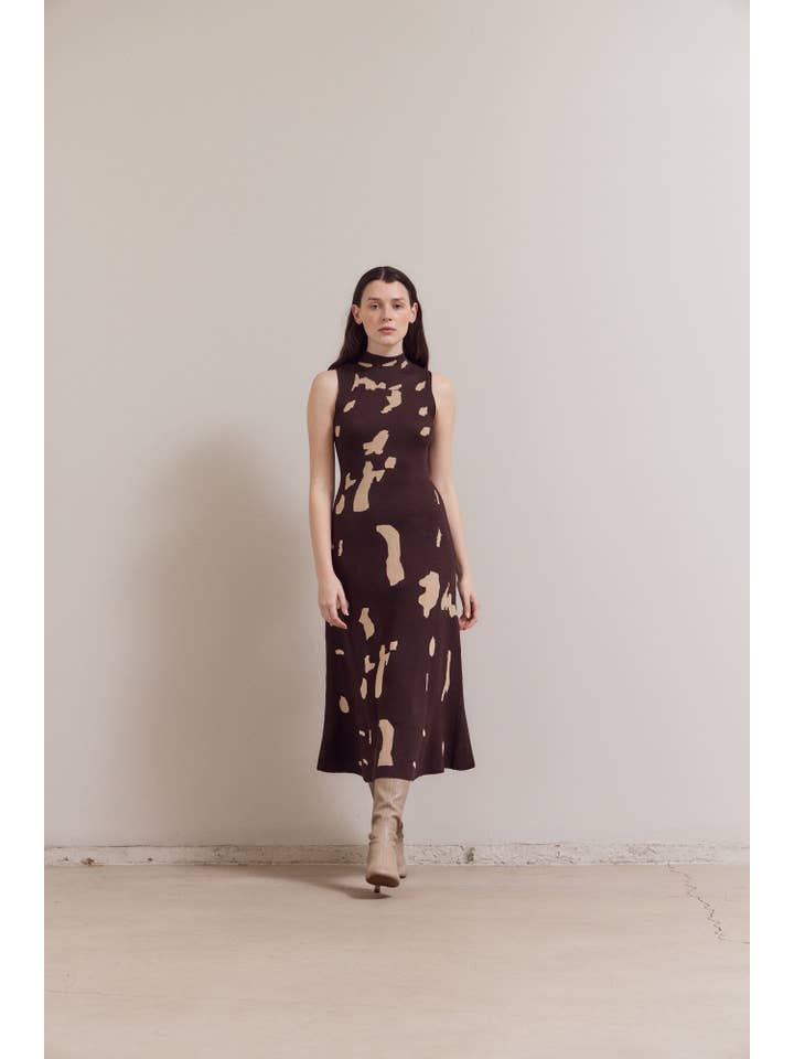 Grade & Gather - Wholesale Dress - Women's - 61194 - FITTED KNIT MAXI DRESS2