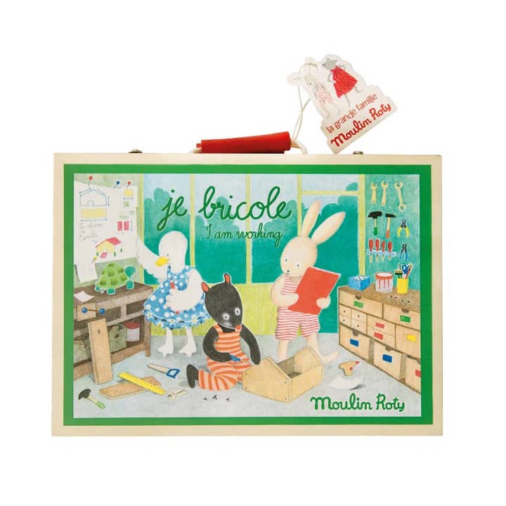 MOULIN ROTY by Speedy Monkey - Wholesale Toy Set - Kids - Suitcase - Handyman Tool Set - The Big Family