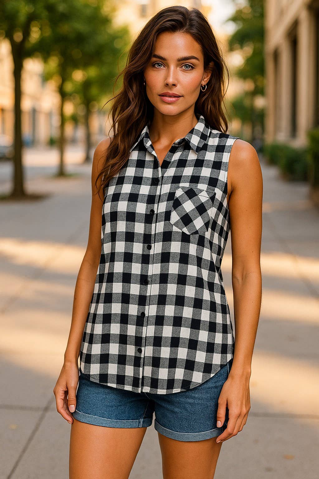 A Woman we Love - Wholesale Button Down Shirt - Women's - Pack of 20 Spring-Summer Blouses – Ultra-Lightweight Fabric 2