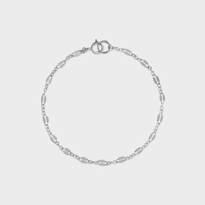 Sterling Silver Dapped Chain Bracelet for wholesale by Thesis of Alexandria