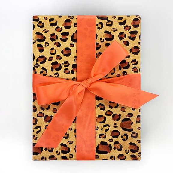 Lionheart Prints - Wholesale Wrapping Paper Roll - Natural Leopard Wrapping Paper1
