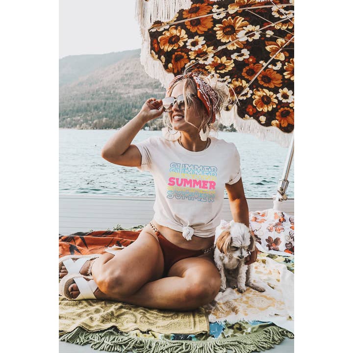 Summer Graphic Tee for wholesale by Bella Me