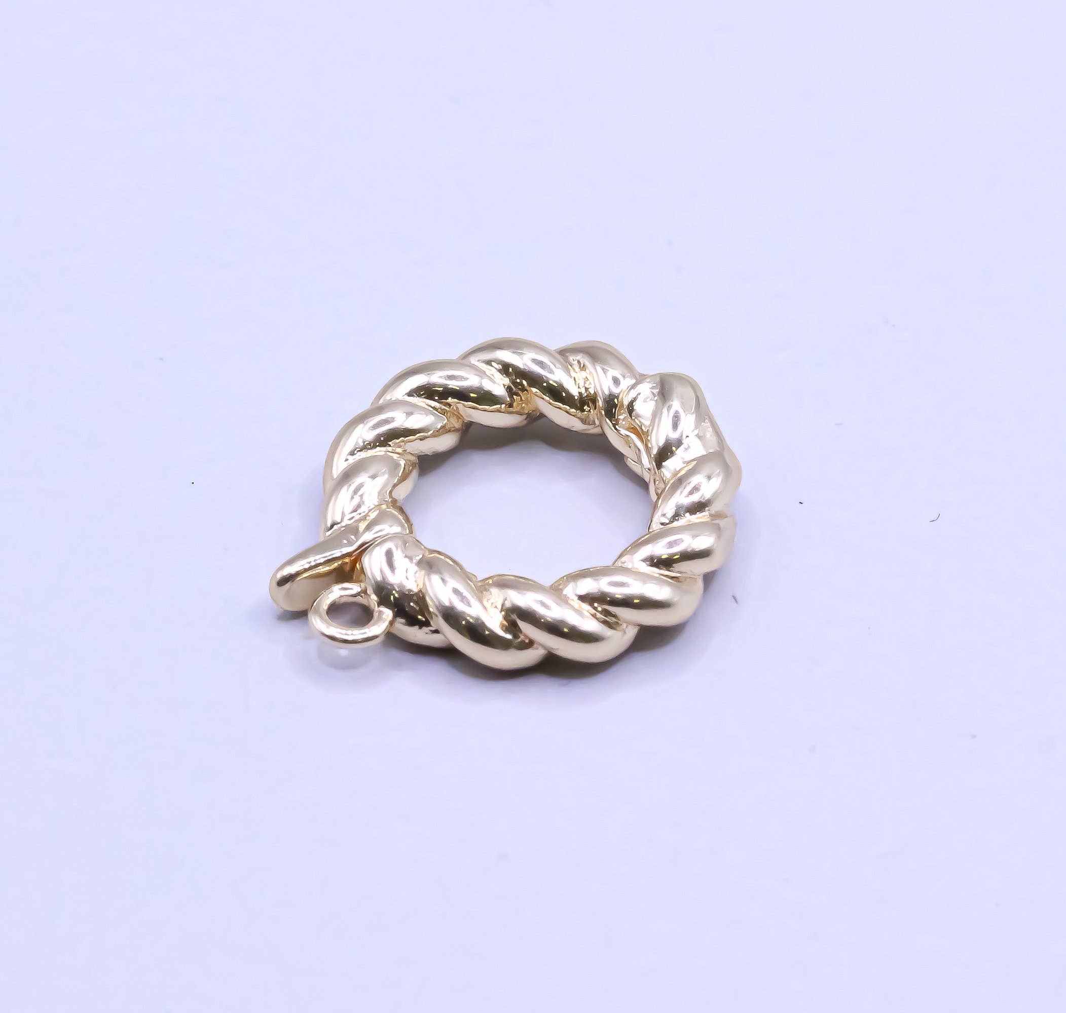 Jewel Pledge – wholesale Clasp – Gold Snap Jewelry Clasp and Clicker Ring Hoop Connector2