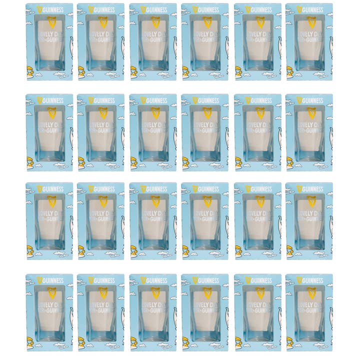 Guinness Summer Collection Lovely Day Pint Glass - 24 Pack for wholesale by James Trading Group INC