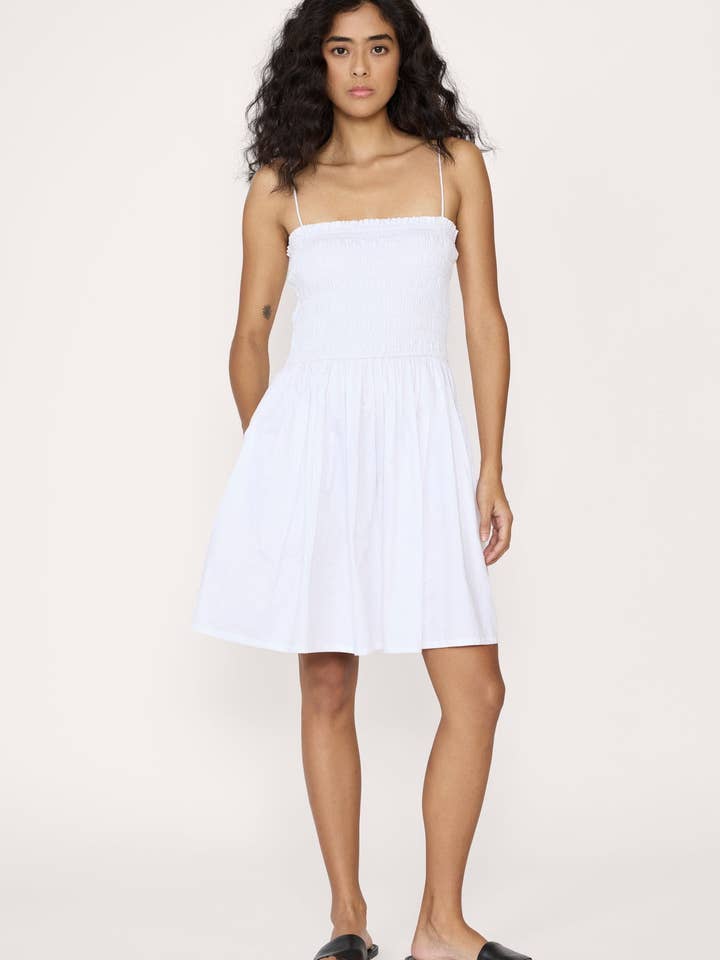LAUDE the Label - Wholesale Dress - Women's - Strappy Bodice Mini Dress - White