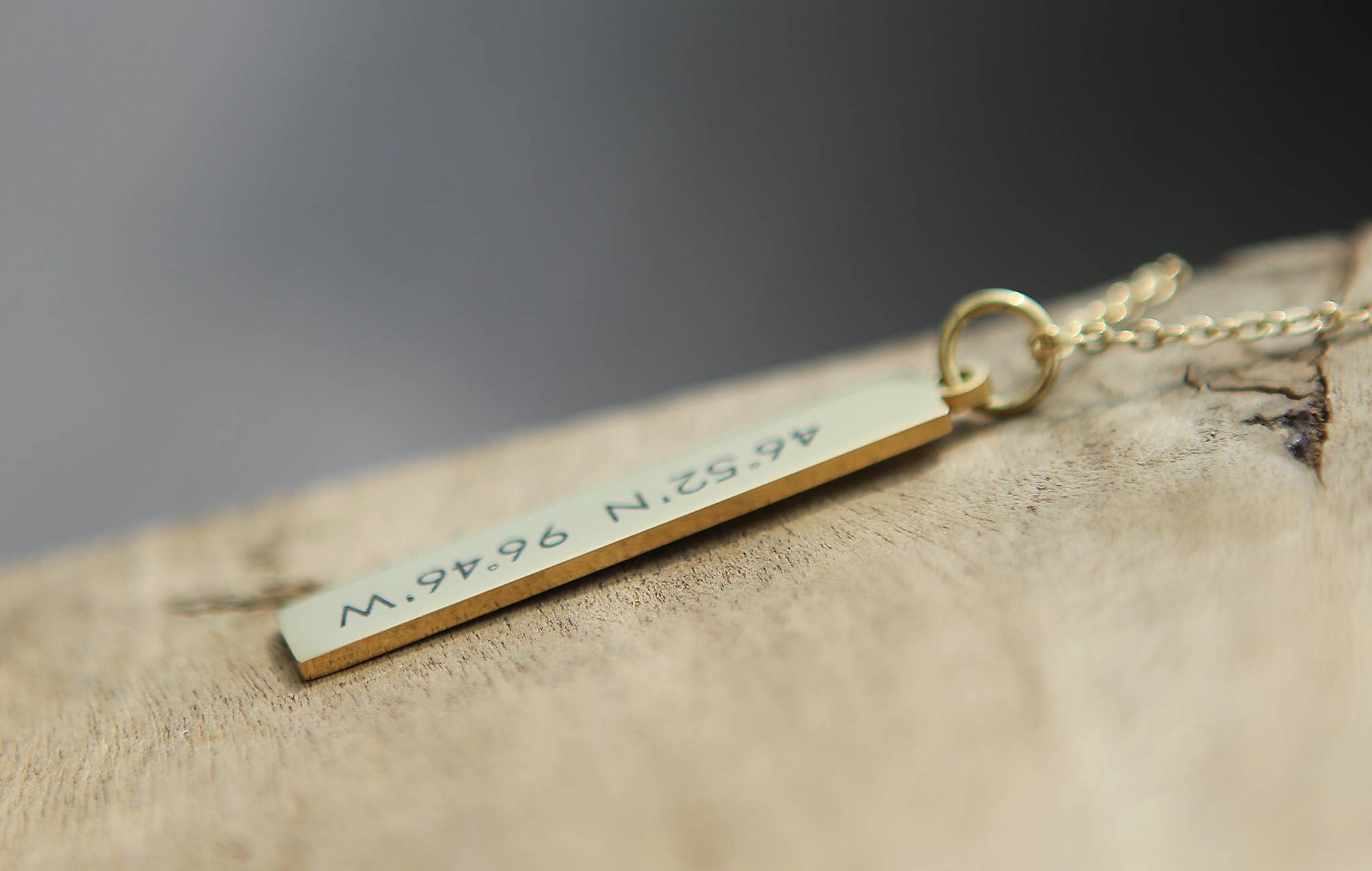Jennifer Dahl Designs LLC - Wholesale Pendant/Charm Necklace - Custom Latitude Longitude Engraved Bar Necklace1