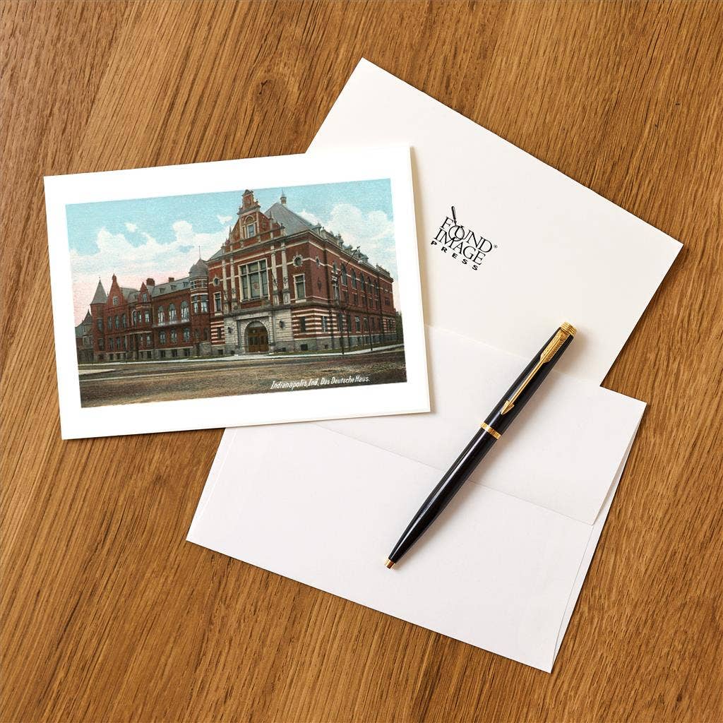Found Image Press - Wholesale Stationery/Notecard Set - Greeting Card IN-113 Deutsche Haus, Indianapolis1