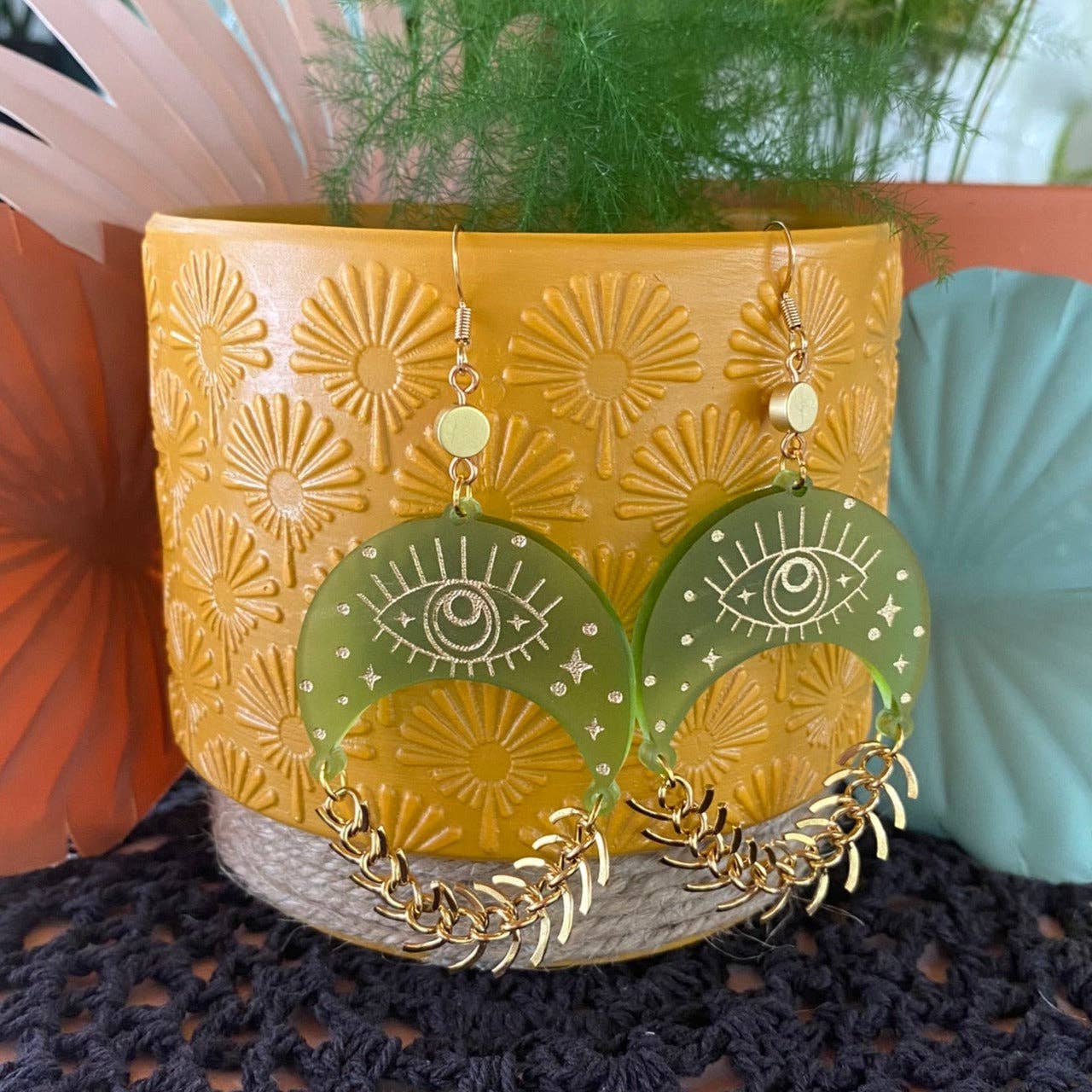 Moody Girl Accessories - Wholesale Dangle Earrings - Piscem Oculus Dangle Earrings 2