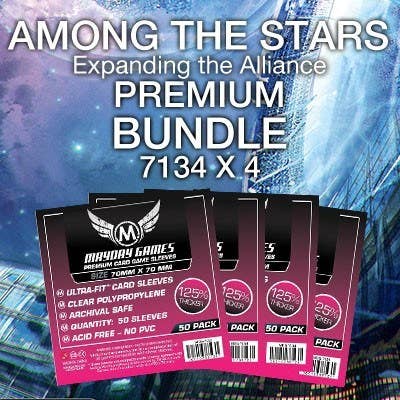 Mayday Games - Wholesale Card game - "Among the Stars: Expanding the Alliance" Card Sleeve Kit0