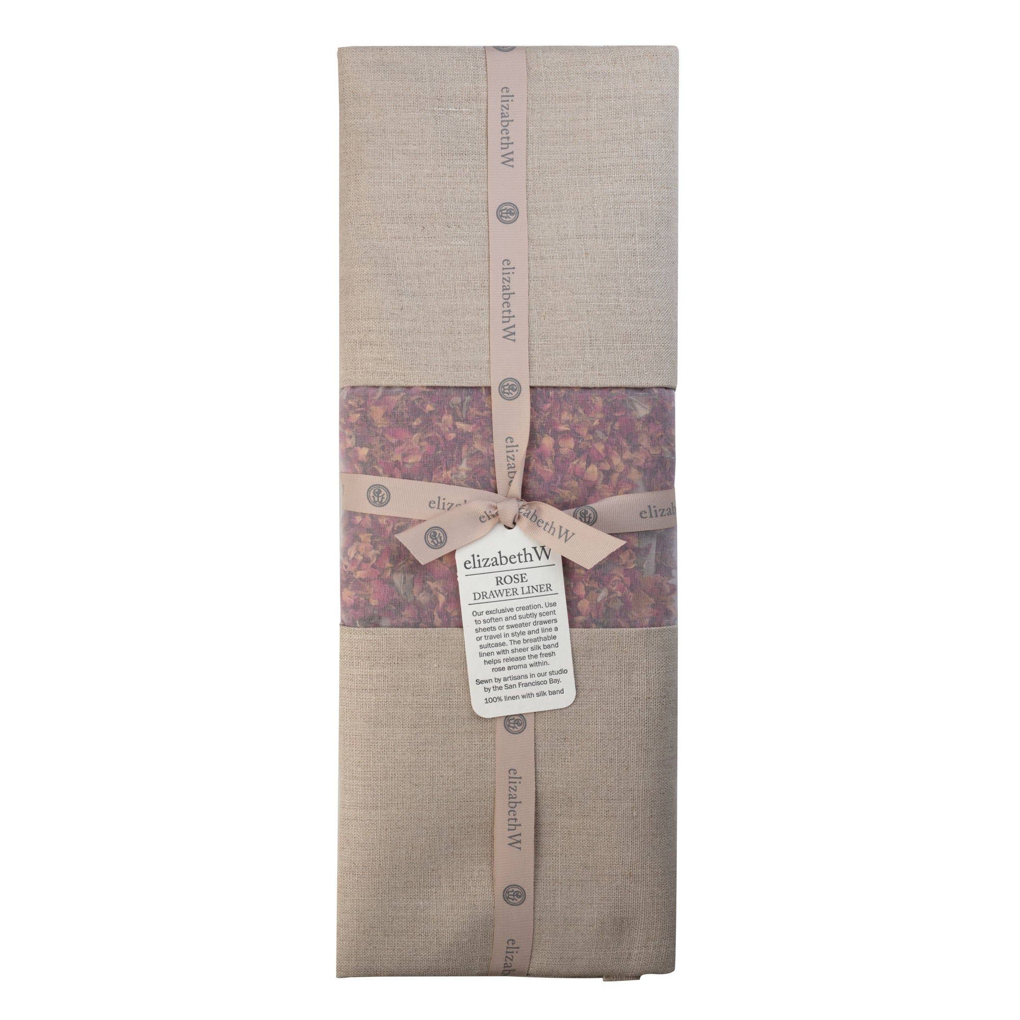 elizabethW - Wholesale Drawer Liner - Rose Drawer Liner Natural Linen0