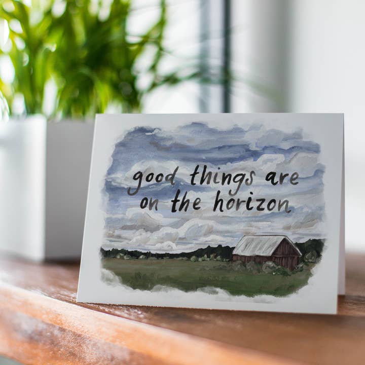 Goede dingen zijn aan de horizon, landschapskaart voor wholesale door The Cranberry Finch