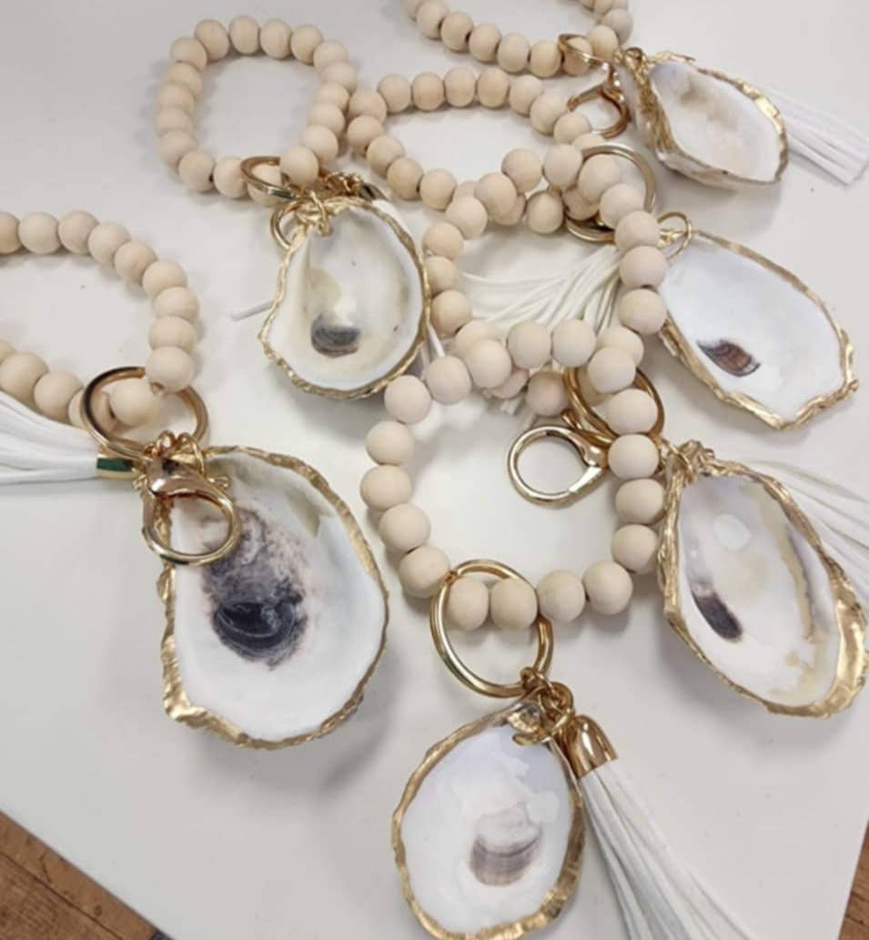 EDISTO & CO. - Wholesale Keychain - Women's - Oyster Shell Keychains0