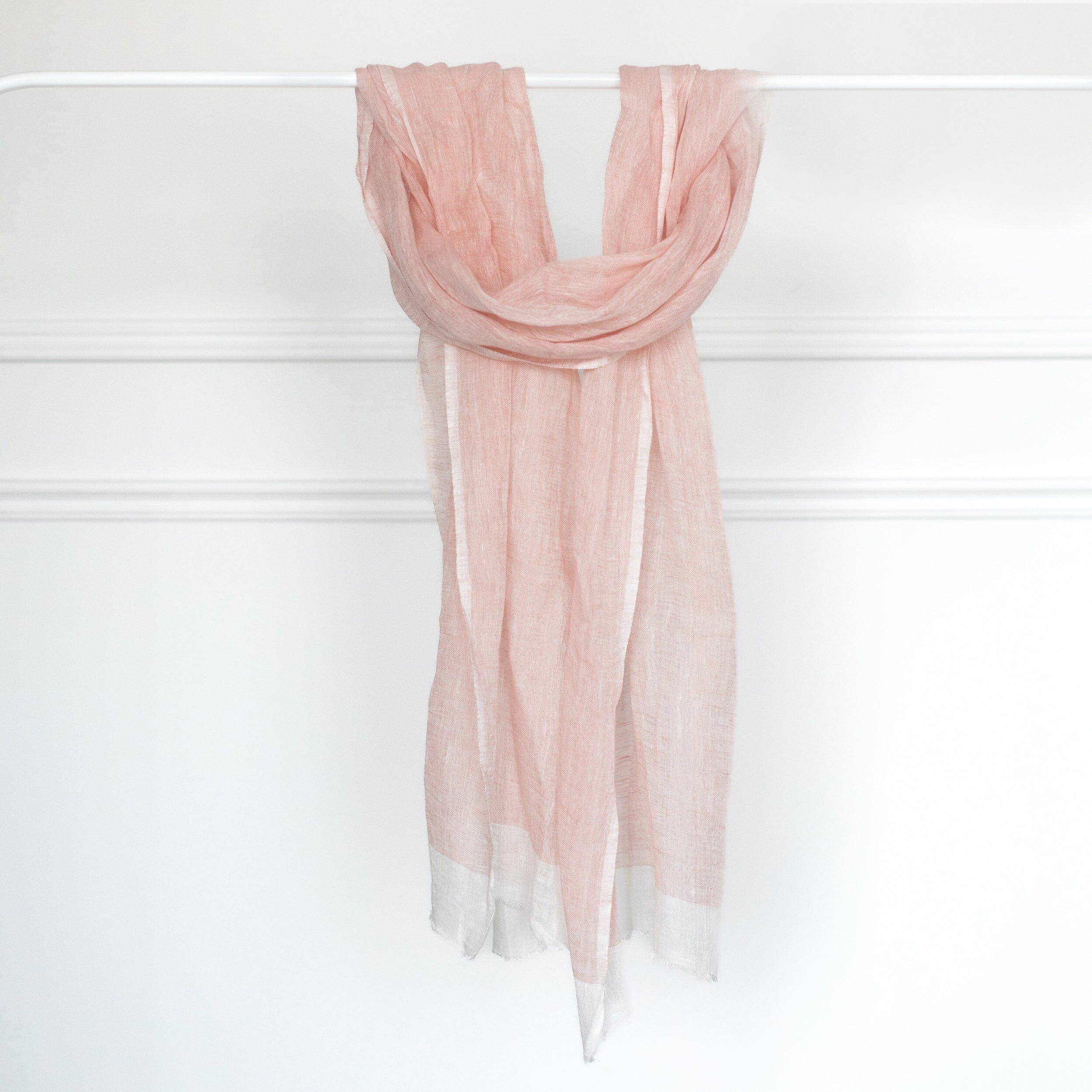 Sabahar - Vente Écharpe – femme - Écharpe en lin tissée à la main Mariam2