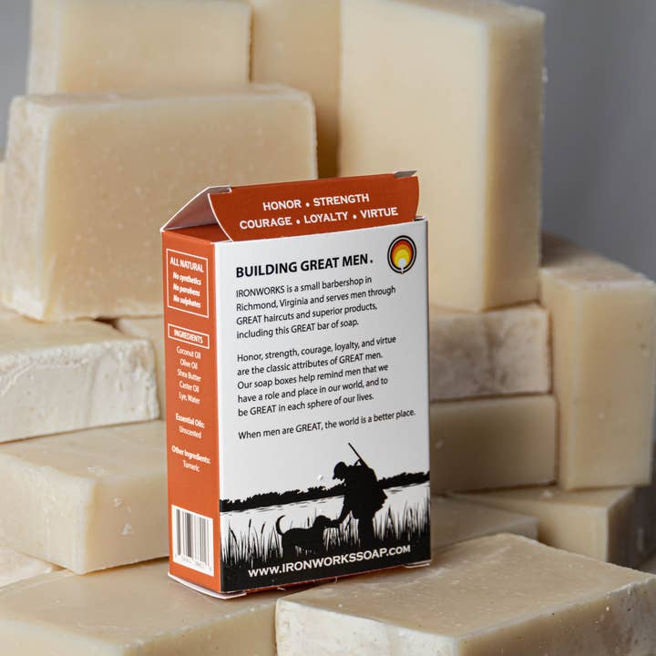 IRONWORKS Soap Company - Wholesale Bar Soap - Men's - The Hunting Man Soap – Unscented with Turmeric