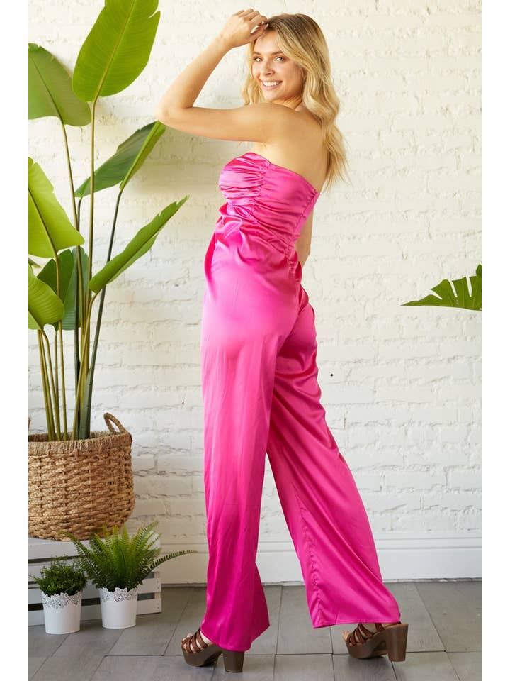 Hers & Mine - Vendita all'ingrosso Tuta intera - Donna - TUTA CON BUSTO A TUBO IN RASO3