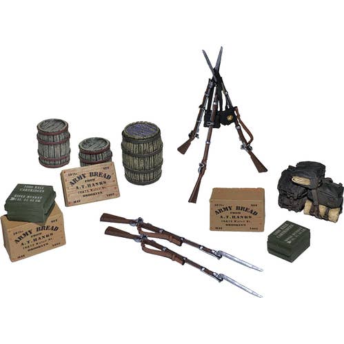 W.Britain Model Figures - Wholesale Decorative Tabletop Object - 31268 - Civil War Encampment Accessory Set1