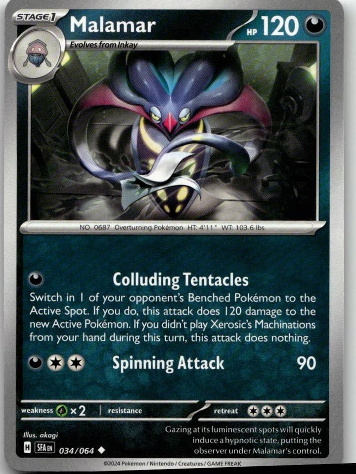 Pokémon SV: Skjult Fabel - Malamar #034/064 for engroshandel hos Chronic Cards