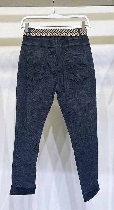 VENTI6 - Wholesale Lounge Sweatpants/Joggers - Women's - CORDUROY CRINKLE JOGGERS WITH BELT (20996-CORDUROY)9