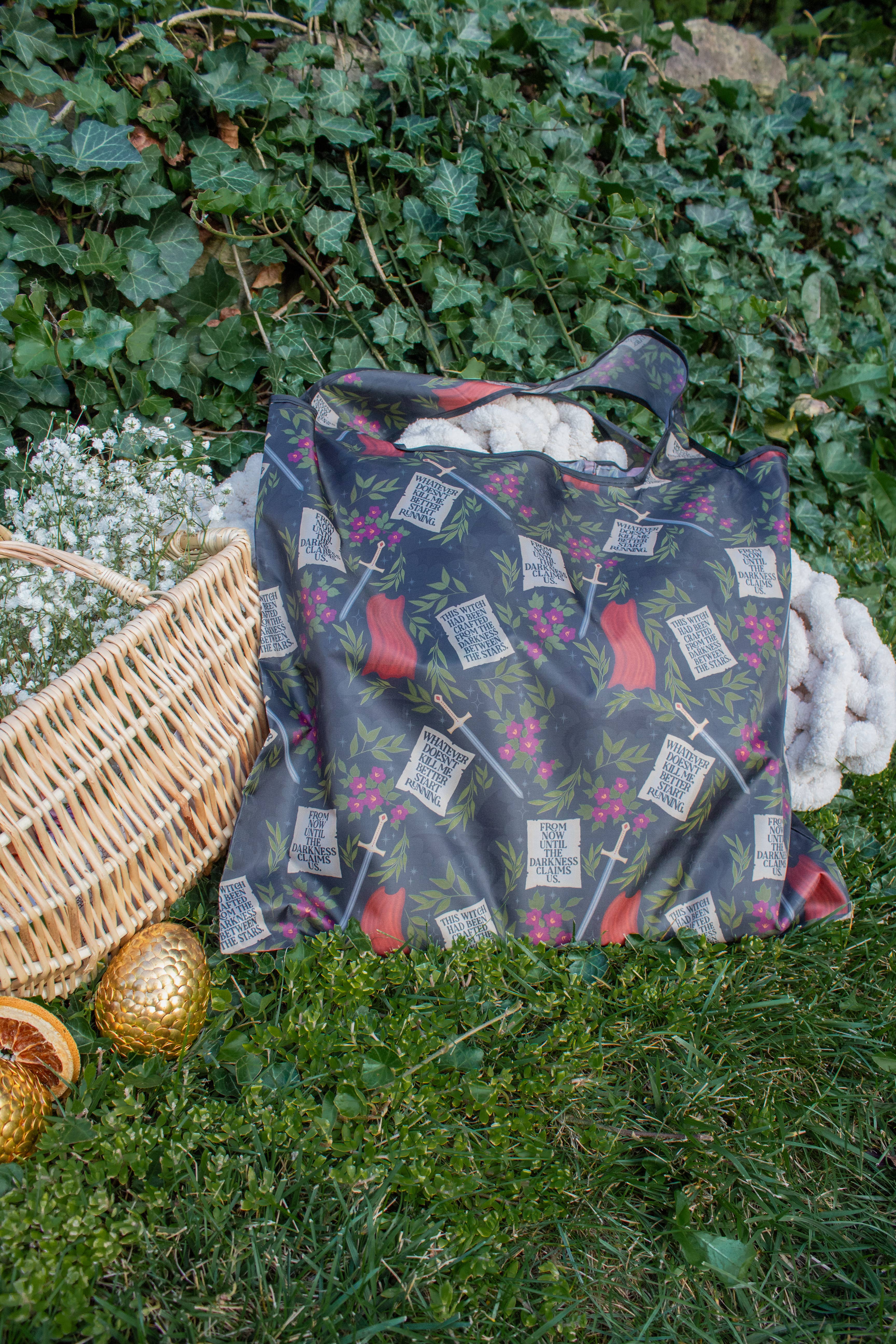 Meaggie Moos - Wholesale Grocery/Shopping Bag - Throne of Glass Manon | Reusable Bookish Grocery Tote Bag2