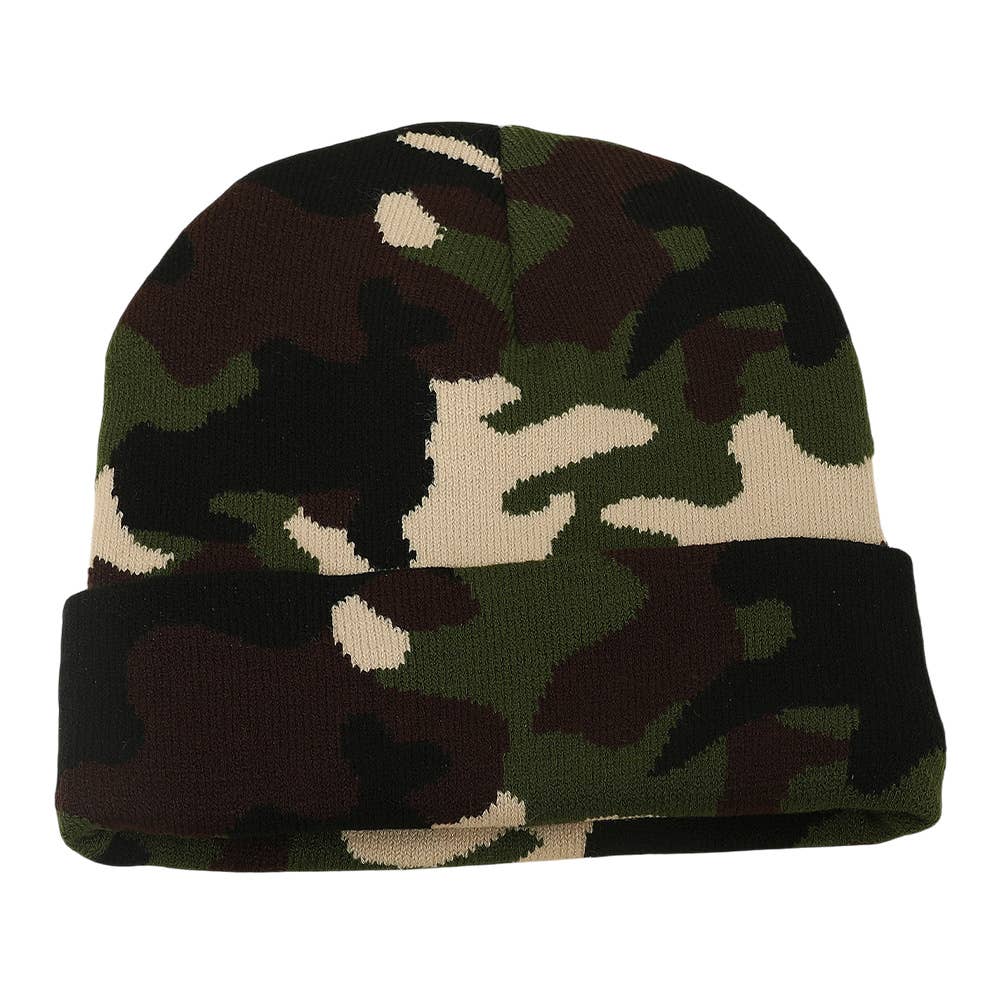 Sensibling Corp. - Venta al por mayor Gorro de lana - Mujer - 12PCS - Gorros de Invierno con Estampado de Camuflaje3