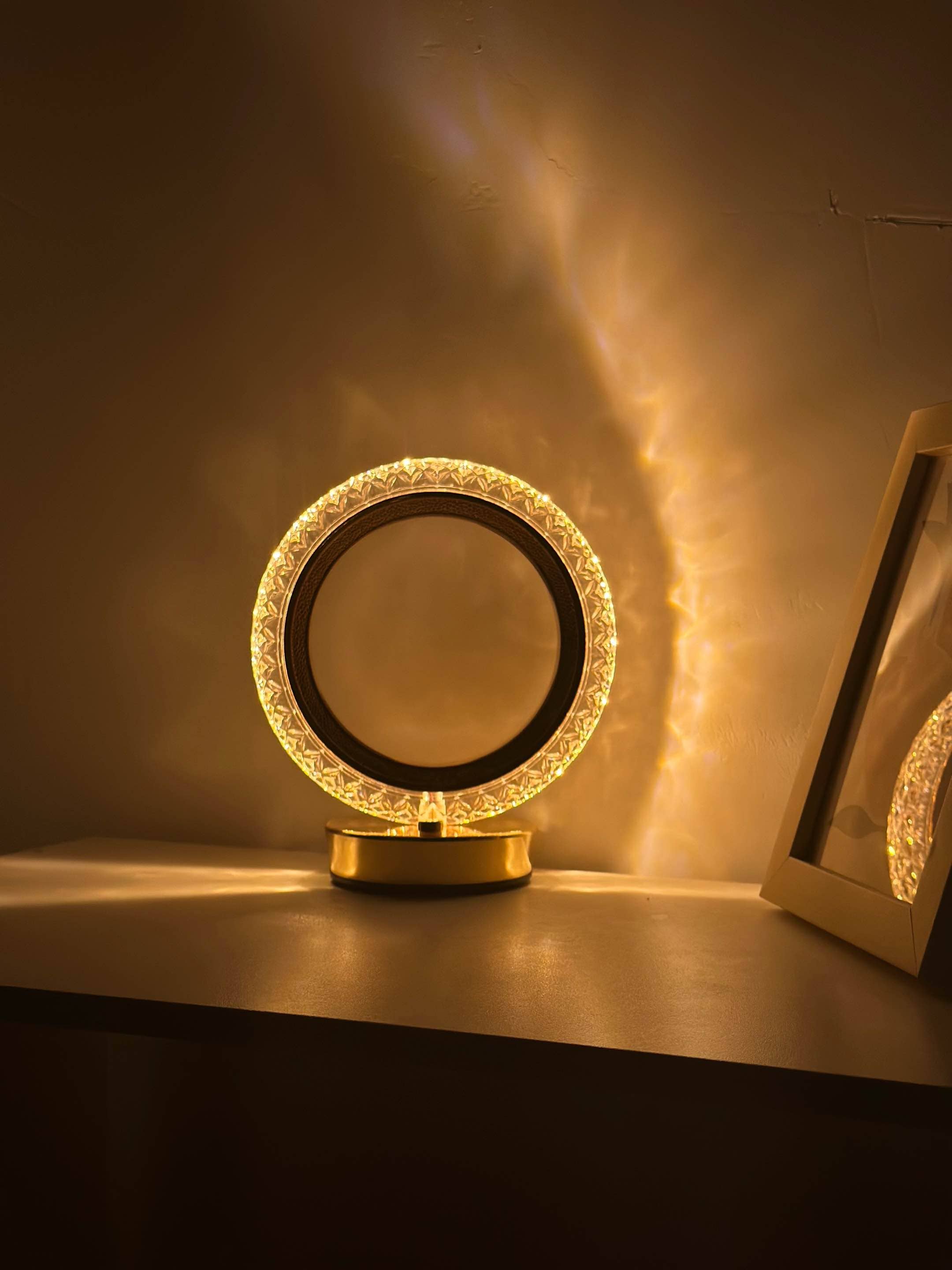 LAX Gadgets - Wholesale Accent/Desk Lamp - Night Stand LED Light with Ring design- Retail Packaging1