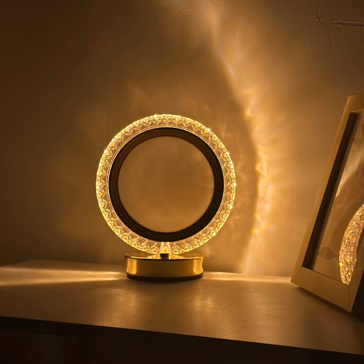 LAX Gadgets - Wholesale Accent/Desk Lamp - Night Stand LED Light with Ring design- Retail Packaging1