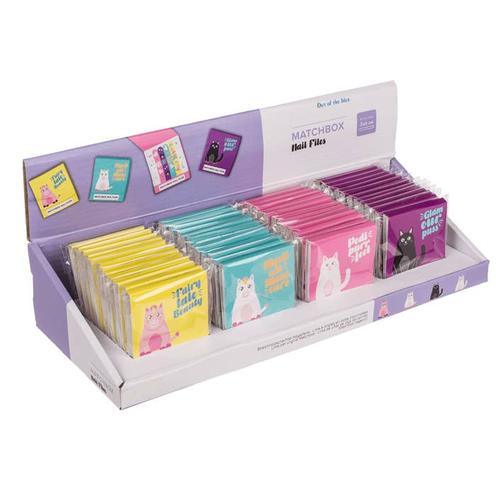Out of the blue KG - Wholesale Nail File - Matchbox nail files, ca. 5,5 x 5,8 cm,2