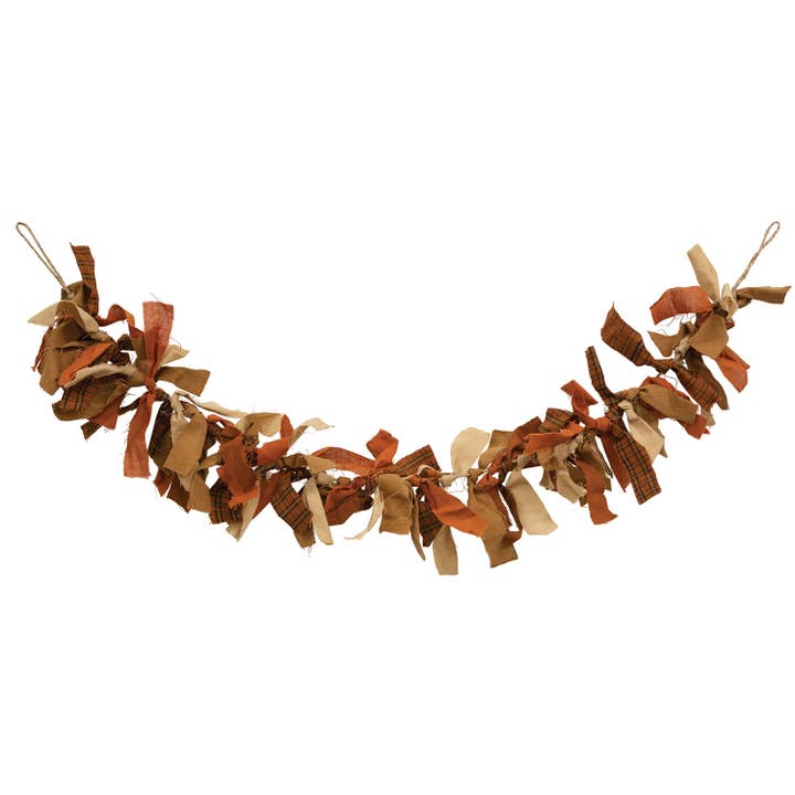 Guirnalda de tela en colores otoñales rústicos para venta al por mayor de The Hearthside Collection