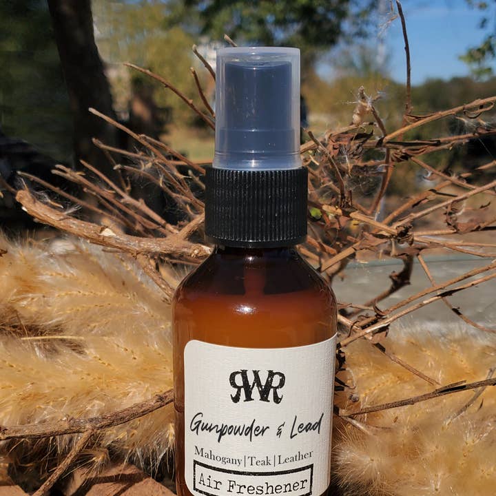 Rusty Water Revival, LLC. - Wholesale Jar/Filled Candle - Gunpowder & Lead Wooden Wick Candle, Wax Melts & Spray
