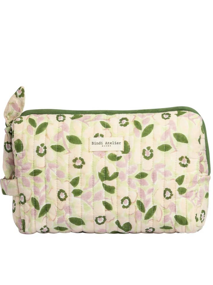 Kulturtasche aus Baumwolle – Amelia Green für den Großhandel von Bindi Atelier