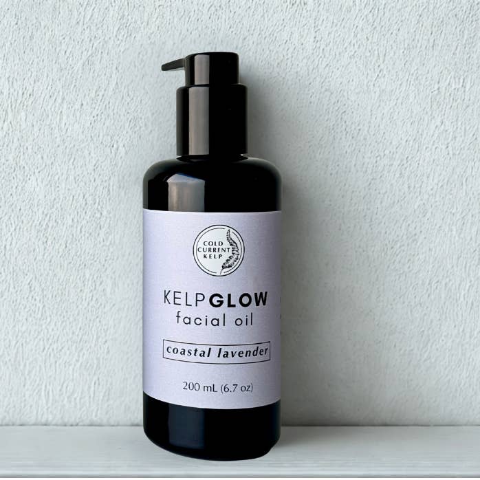 KelpGlow Facial Oil 200 mL (Coastal Lavender) for wholesale by Cold Current Kelp