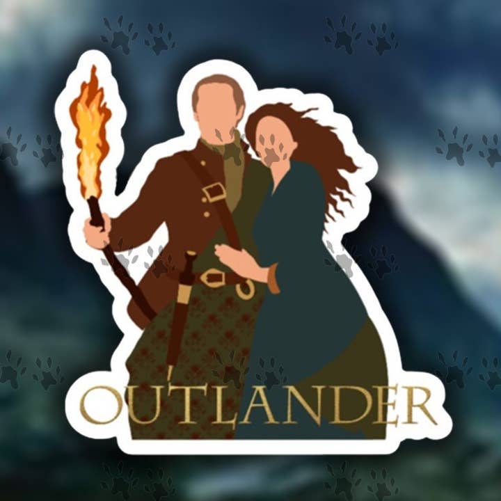 Outlander Sticker, Sticker, Outlander, Jamie, Sassenach, Fan Art, Laptop, Vinyl, Decal, Free Shipping for wholesale by The Red Otter