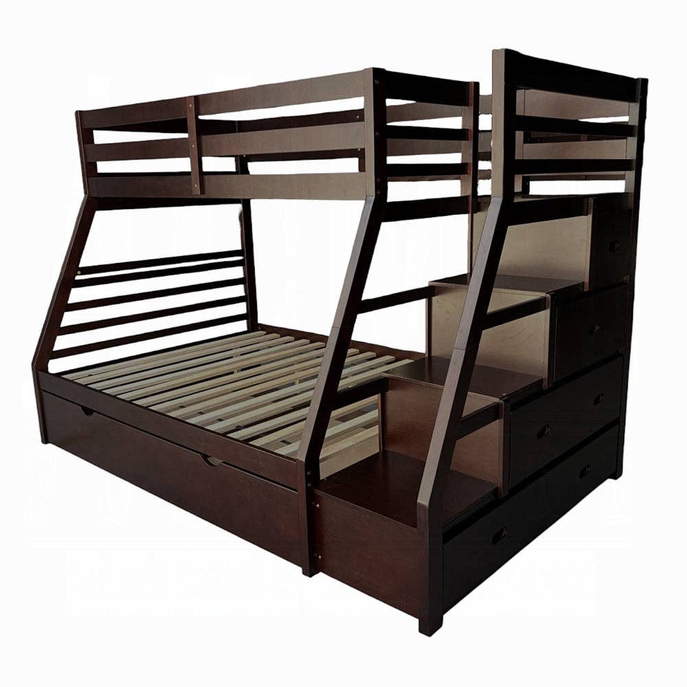 ReForm Creative Home - Wholesale Bed - Mojo Twin/Full Bunk Loft Bed W/Trundle & Storage - Expresso6