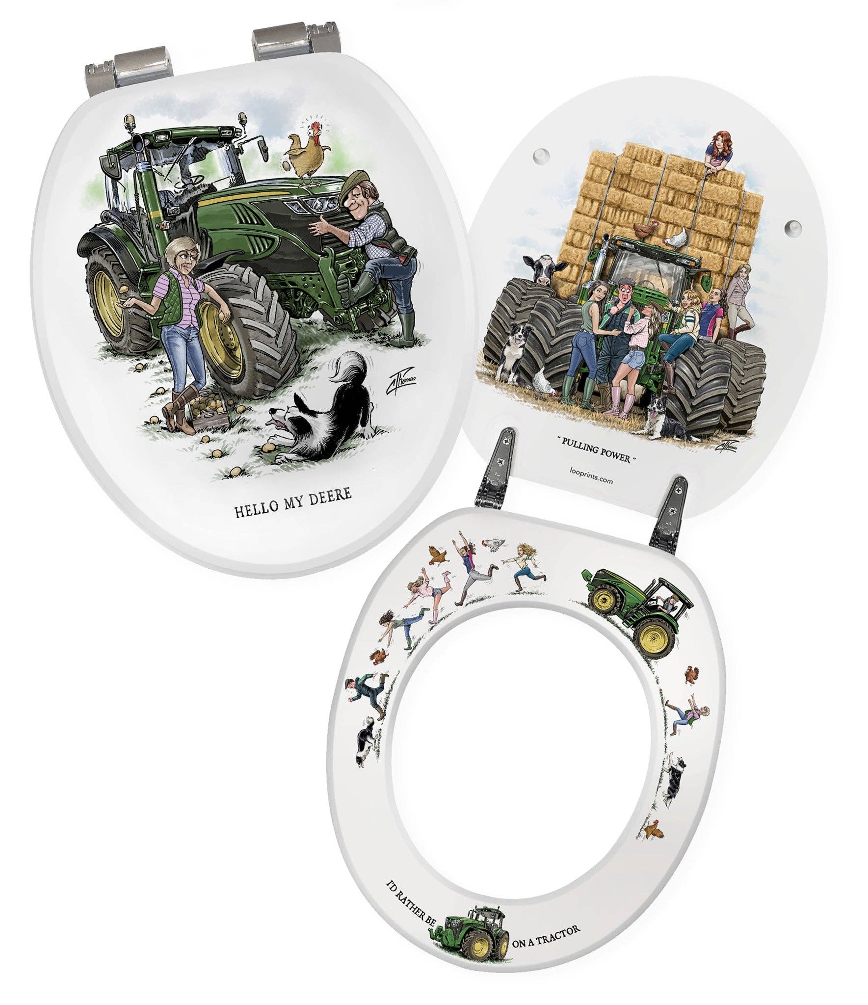 LOOPRINTS - Wholesale Toilet Seat Cover - Soft Close Toilet seat - Tractor Gifts & Farmhouse Decor1